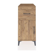Kronos Komodin Tek Raflı Tek Çekmeceli Tek Kapaklı 44x59x96 Çam-çam Atlas Çam