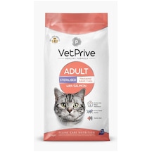 Vet Prive Sterilised Kısırlaştırılmış Somonlu Yetişkin Kedi Maması 1500 G
