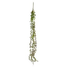 Yapay Çiçek Sarkan Kahverengi Detaylı String Okaliptus Skulent 70cm 5Dal