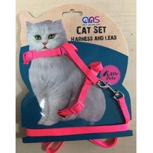 ANS Lüks Gato Kedi Göğüs Takım Tasması Pembe
