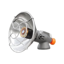 Yifomall Kamp Isınma Sobası - Taşınabilir Gazlı Isıtıcı, Paslanmaz Çelik + Aluminyum Alaşımlı, 340g Hafif, Depolama Kutuslu Gri