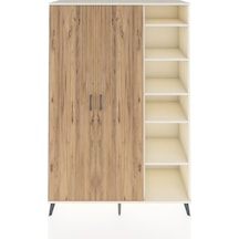 Hyperion Dolap 7 Raflı 2 Kapaklı Tek Askılı 132x44x195 Aytaşı... Aytaşı