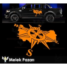 Türkiye Pusula Off Road, Kamp, Karavan Sticker