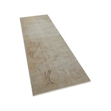 Özel Vintage Eskitme El Dokuma Halı 90 X 260 Cm 8353
