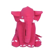 Büyük Uyku Arkadaşım Peluş Yumuşak Fil Fuşya - 60 Cm