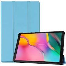 Huawei Uyumlu T5 10 Inc Tablet Kılıf Standlı Smart 1-1 Arkası Şeffaf