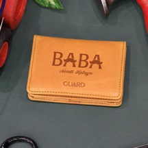Guard Leather Babaya Hediye Mıknatıslı Küçük Boy Antik Deri Sarı Kartlık