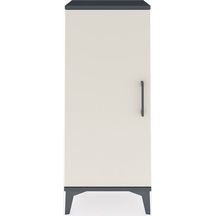 Arges Komodin Tek Kapaklı 44x30x106 Antrasit-aytaşı Antrasit