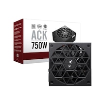 1st Player Ack 750w 80+ Aktif Pfc 14cm Fan 5 Yıl  Siyah Güç Kaynağı