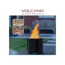 Redfire Volcano Yeni Nesil Ateş Çukuru Black-large Dumansız Portatif Şömine Bahçe Ve Kamp Sobası