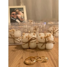 Bernami Vazo Pinterest Düğün Nikah Nişan Kına Hediyelik Süslü Bubble Mum 25 Adet Diğer