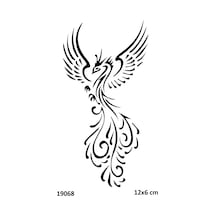Airbrush Tattoo Anka Kuşu Yapışkanlı Stencil Süsleme Ve Boyama Kalıbı Stencil Kalıp