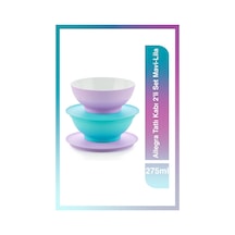 Tupperware Allegra Tatlı Kabı 2'li Set 275 ml Mavi-Lila