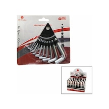10 Parça Kartlı Alyan Anahtar Takım Seti120mm-no-1.5-10 5468