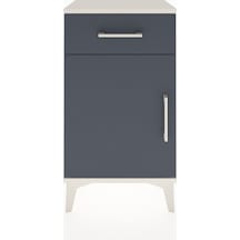 Arges Komodin Tek Raflı Tek Çekmeceli Tek Kapaklı 44x30x80 Aytaşı-antrasit Aytası