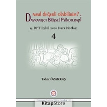 Davranışcı Bilişsel Psikoterapi - Tahir Özakkaş - Psikoterapi Enstitüsü