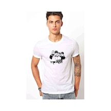 Arctıc Monkeys Muzik Grup Baskılı Beyaz Erkek Tshirt