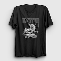 Presmono Unisex Icarus Led Zeppelin T-shirt Siyah