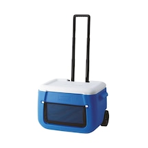 Coleman Poly-lite Wheeled Mesh 50 Qt Tekerlekli Soğutucu Buzluk 47.3 Lt-mavi-beyaz Karışık Çok Renkli