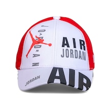Eke Tekstil Beyaz Air Jordan Basketbol Beyzbol Şapkası - Standart Beyaz