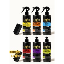 Luxor Kimya 200ml 6'lı Oto Bakım Seti Oto Yıkama Seti