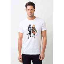 Anime Naruto Baskılı Beyaz Erkek Tshirt (531015316)