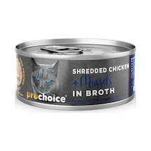 Prochoice Deluxe Shredded, Tahılsız, Hipoalerjenik, Tiftiklenmiş Tavuk Eti Ve Midyeli Yaş Kedi Maması, 70 Gr X 12 Adet 103 Ivory