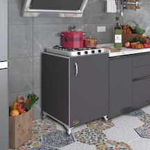Kenzlife ocak dolabı hoşseda gri 85*60*56 hazır mutfak klasik set
