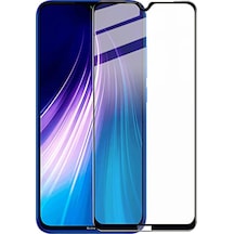 Xiaomi Redmi Note 8 Siyah 5D Tam Kaplayan Ekran Koruyucu Cam