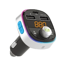 S-link Sl-bt601 Bt 5.3v Led Ekranlı Tf, Bt, Usb 2 Usb 2.4v Type C Pd30w Hızlı Şarjlı Fm Transmitter