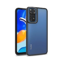 Zore Redmi Note 11 Global Kılıf Ogaa Flora Kapak - Siyah