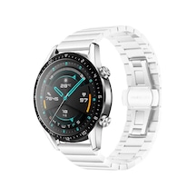 Galaxy Watch Uyumlu 42mm 20mm Uyumlu Krd-16 Metal Zore Kordon-siyah