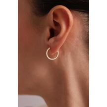 Altın Du Z Ko S Eli Halka Ku Pe 1.6 Cm 2mm