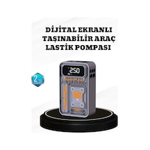 Northcity 150 Psı Kablosuz Hava Pompası Led Ekranlı, 6000mah Bataryalı Ve Otomatik Kapanma Özellikli Lastik Şişirici