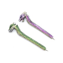 Dragonlu Polyester Tükenmez Kalem Çok Renkli