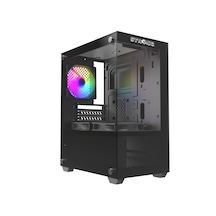 Strong Berry Siyah 3x 120MM Argb Matx Gaming Bilgisayar Kasası Powersız