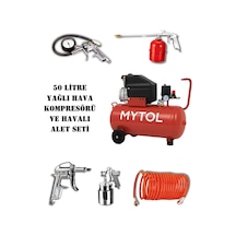 Do47fl-50 2 Hp 50 Litre Yağlı Sesli Hava Kompresörü 8 Bar Ve Havalı Alet Seti
