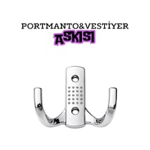 Classy Krom Metal Askı Portmanto Ve Vestiyer Duvar Dolap Elbise Askısı Mobilya Kapı Askılığı Askılık Krom Krom