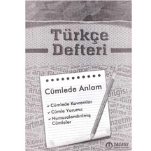 Türkçe Defteri Cümlede Anlam 2.El