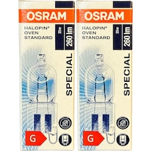 Osram Halopin Oven 25w 2700k Sarı Işık G9 Duylu Halojen Fırın Ampulü 2 Adet