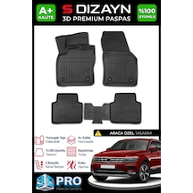 Vw Tiguan Allspace 3d Pro Havuzlu Paspas 2016-2024 A+ Kalite 3ds-sdz046