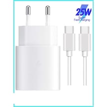 Samsung Galaxy S24 Fe Uyumlu 25w Type-c To Type-c Hızlı Şarj Aleti - İthalatçı Garantili 0