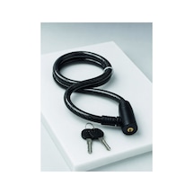 Ers12 Mm Pvc Kaplamalı Bisiklet Kilidi 80 Cm Anahtarlı Çelik Halat Kilit 2 Anahtarlı Güvenlik Kilidi Diğer