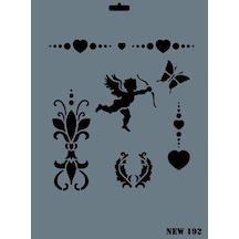 Rich New Seri N-192 Stencil 35X25 Cm