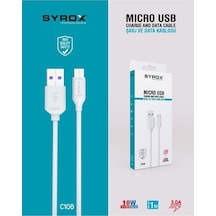 Syrox C108 3.0a Mıcro Usb Şarj Ve Data Kablosu