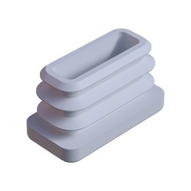 Cateksss 15x30 Mm Profil İçin Kademeli İçe Geçme Profil Tapası, Profil Kapak, Profil Tapa Beyaz - 42 Li Paket