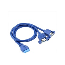Ars 19 Pin Usb 3.0 Dişi To 2x Usb 3.0 Dişi Panel Tipi Kablo