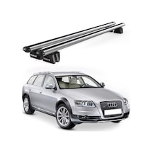 Pençe Audi A6 Allroad 2006-2011 Uyumlu Gri Ara Atkı Port Bagaj Tavan Barı