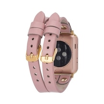 Bouletta Apple Watch Uyumlu Deri Kordon Ely Double Tour Gold Trk (545374977)