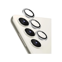 Samsung Galaxy S23 Fe Tekli Kamera Lens Koruma Camı Gümüş Galaxy S23 Fe İle Uyumlu Ekran Koruyucu - Gümüş Diğer